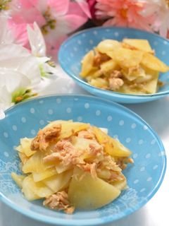 簡単☆薄切りヤーコンのツナ炒め-レシピのメイン写真