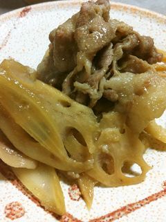 蓮根と豚の生姜焼き-レシピのメイン写真