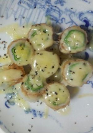 チクワとおくらのチーズのせ-レシピのメイン写真