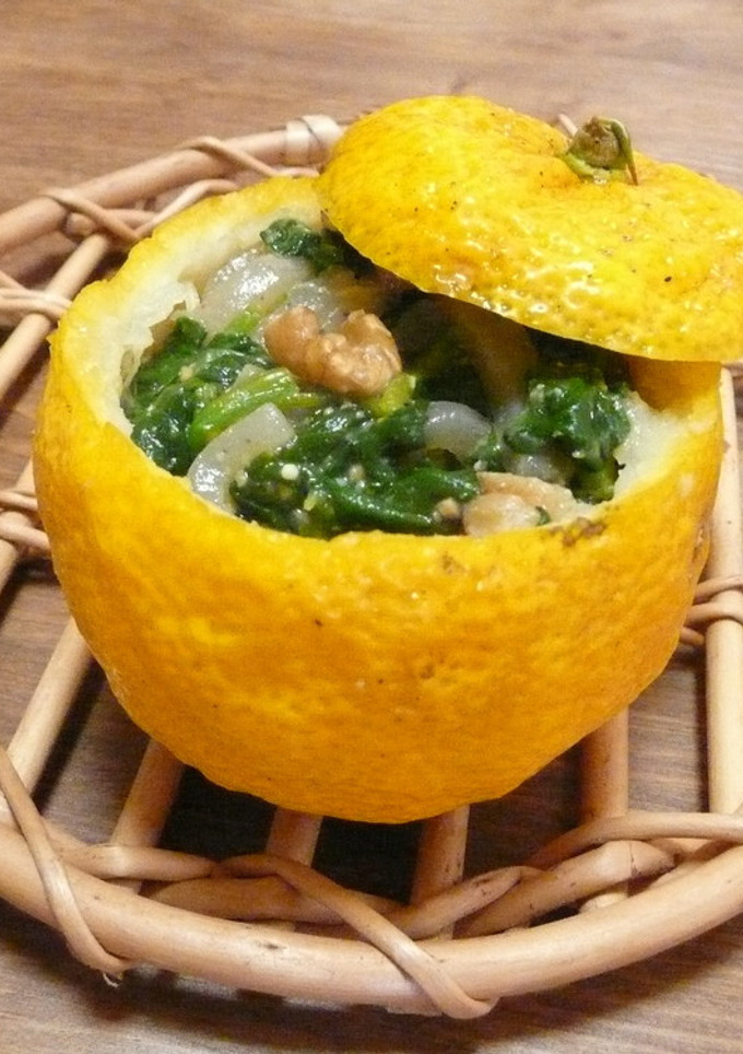 *こんにゃくとほうれん草のゆず味噌和え*-レシピのメイン写真
