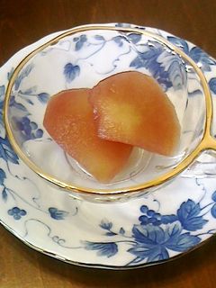 可愛いワインピンク!リンゴのコンポート-レシピのメイン写真