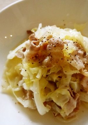 塩麹で。キャベツと豚バラのさっぱり蒸し-レシピのメイン写真