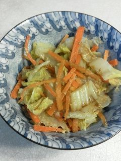 残った白菜で簡単ゴマ和え-レシピのメイン写真