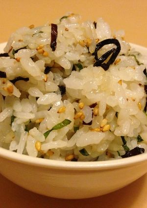 大葉と塩昆布のまぜご飯 ♪ おにぎりにも-レシピのメイン写真