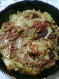 カレーポテトとコンビーフ炒め-レシピのメイン写真