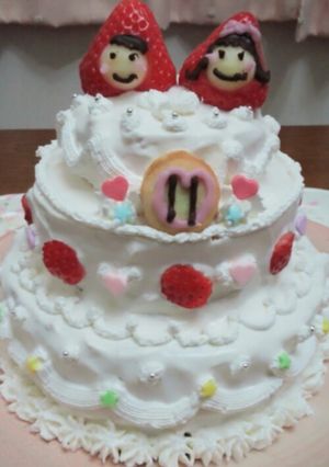 ♡ミニウエディングケーキ♡-レシピのメイン写真