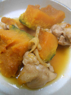 22日は冬至・かぼちゃと鶏肉の煮物-レシピのメイン写真