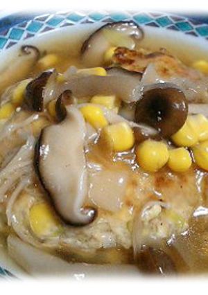 豆腐ハンバーグ和風きのこあん-レシピのメイン写真
