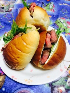 ローストビーフのロールサンド-レシピのメイン写真