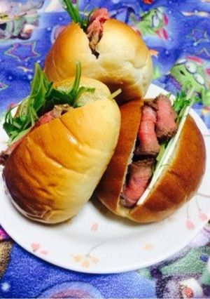 ローストビーフのロールサンド-レシピのメイン写真