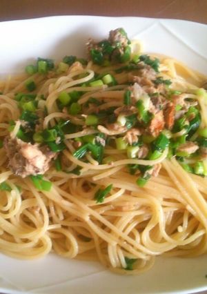 安くて簡単！鯖缶の青ジソパスタ-レシピのメイン写真