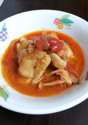 シンプルな鶏肉のトマト煮込み-レシピのメイン写真
