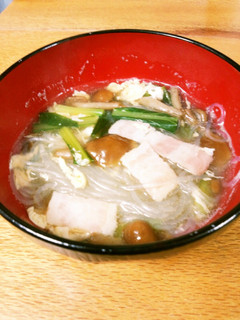 青菜となめこの簡単スープ♪-レシピのメイン写真