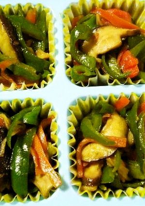 お弁当に♪ピーマンのカレー風味炒め-レシピのメイン写真