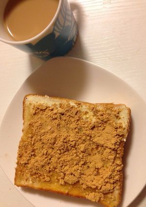 朝食に♡ハチミツきな粉トースト♡-レシピのメイン写真