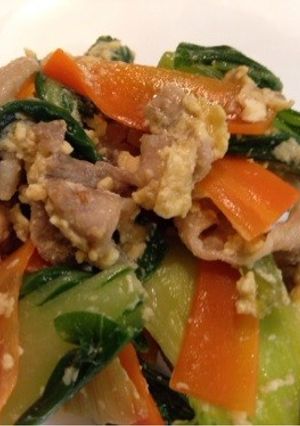 ちんげん菜と豚肉のクタクタ煮-レシピのメイン写真