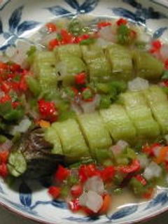 焼きナスのお花畑-レシピのメイン写真
