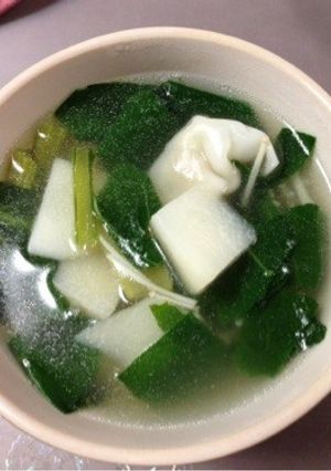 餃子スープ＊かぶと小松菜で-レシピのメイン写真