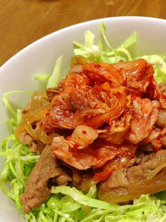 牛丼アレンジ*キャベキム牛丼-レシピのメイン写真