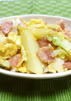 ●ポテトベーコンのたまごチーズ炒め●-レシピのメイン写真