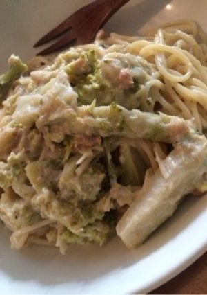 豆腐と納豆と味噌でチーズ風ソースのパスタ-レシピのメイン写真