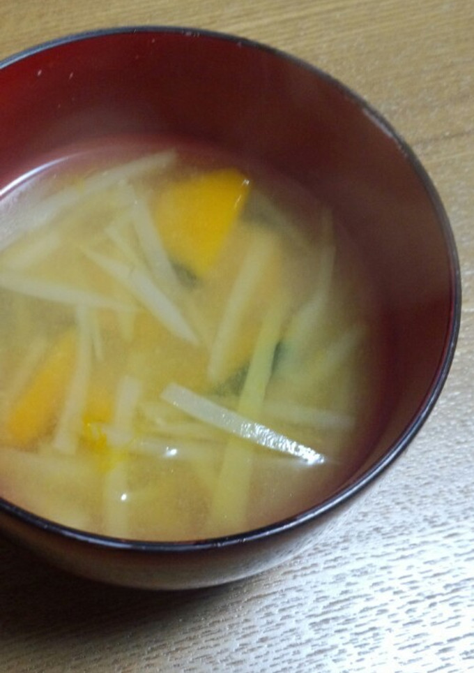 大根の皮の味噌汁-レシピのメイン写真