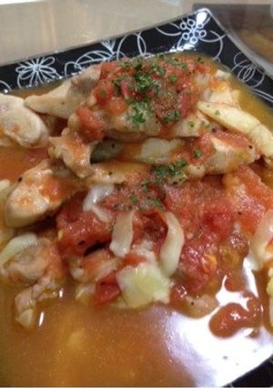 鶏肉のトマト煮込み-レシピのメイン写真