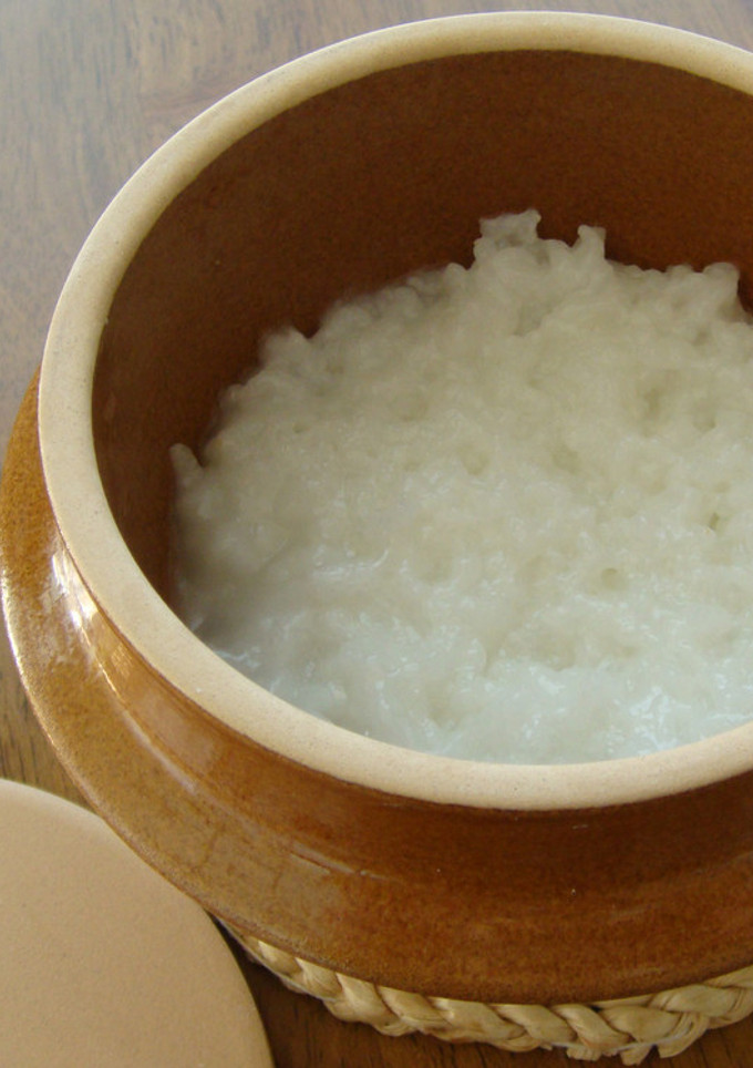 釜飯弁当の器を使いたい☆最初のおかゆ-レシピのメイン写真