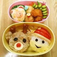 รูปของ キャラ弁★サンタとトナカイ★クリスマス