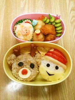 キャラ弁★サンタとトナカイ★クリスマス-レシピのメイン写真
