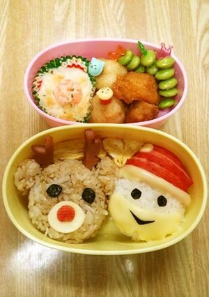 キャラ弁★サンタとトナカイ★クリスマス-レシピのメイン写真