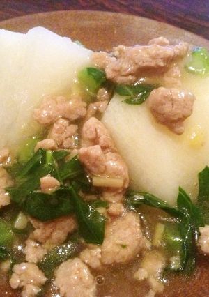 同時に2品!カブのそぼろあん-レシピのメイン写真