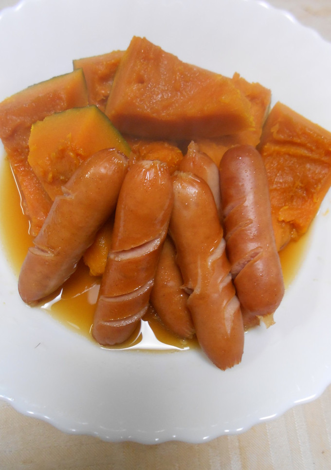 冬至かぼちゃとウインナーの煮物-レシピのメイン写真