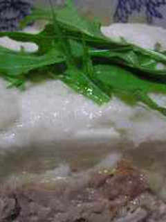 トロッと肉豆腐のとろろ蒸し-レシピのメイン写真