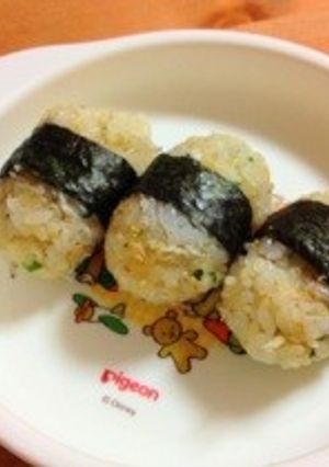 朝ごはん じゃこにぎり-レシピのメイン写真