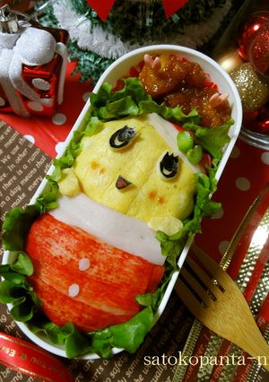 ふなっしーサンタ♪キャラ弁♪やランチ☆-レシピのメイン写真
