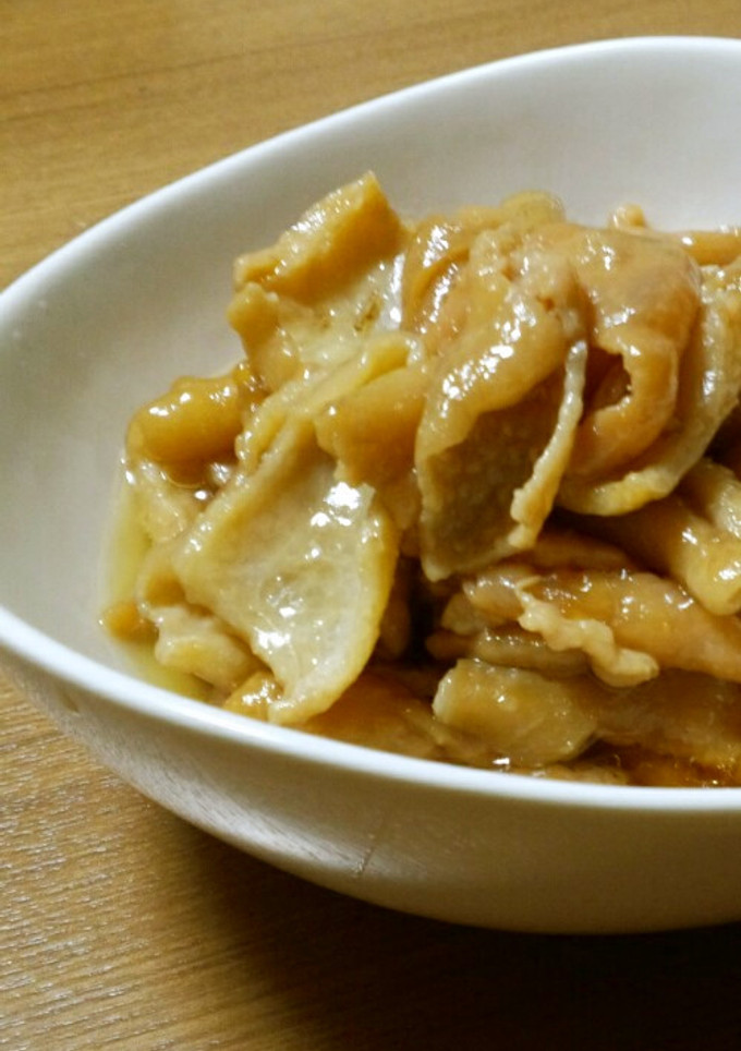 ご飯がすすむ 鶏皮の甘辛煮-レシピのメイン写真