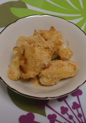 冷凍お餅消費に。揚げ餅のきな粉まぶし-レシピのメイン写真