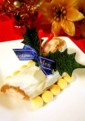 離乳食中期~クリスマス☆ブッシュドノエル-レシピのメイン写真