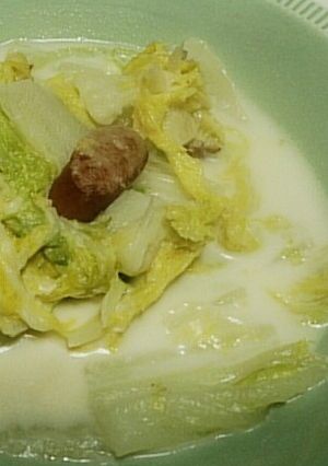 あったまる～！コクうま白菜のミルク煮-レシピのメイン写真