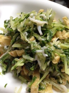 水菜と油揚げのしらシーザーおひたし♪-レシピのメイン写真