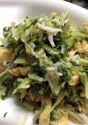 水菜と油揚げのしらシーザーおひたし♪-レシピのメイン写真