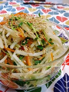 豆苗と大根の中華風サラダ☆-レシピのメイン写真