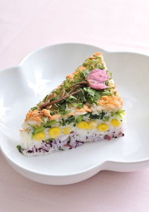 子どもが喜ぶ卵不使用のケーキずし-レシピのメイン写真