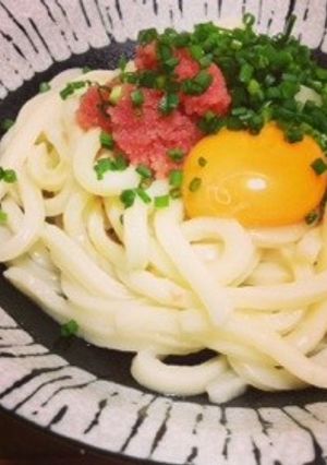 簡単たらこのおうどん-レシピのメイン写真