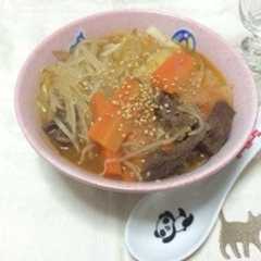 辛すぎない♪ユッケジャン(韓国風)うどん-レシピのメイン写真