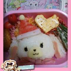 รูปของ シロウササンタ弁当♪