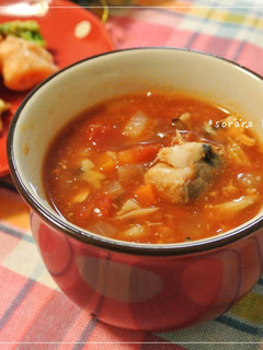 鯖缶ミネストローネ♪-レシピのメイン写真