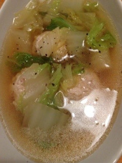 春雨と鶏団子のスープ-レシピのメイン写真