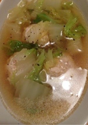 春雨と鶏団子のスープ-レシピのメイン写真